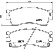 Bremsbelagsatz, Scheibenbremse BREMBO P 30 016