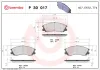 Bremsbelagsatz, Scheibenbremse Vorderachse BREMBO P 30 017 Bild Bremsbelagsatz, Scheibenbremse Vorderachse BREMBO P 30 017