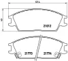 Bremsbelagsatz, Scheibenbremse Vorderachse BREMBO P 30 024