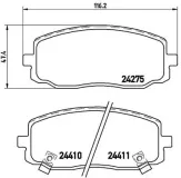 Bremsbelagsatz, Scheibenbremse BREMBO P 30 032