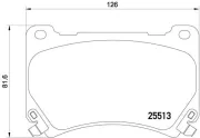 Bremsbelagsatz, Scheibenbremse BREMBO P 30 052