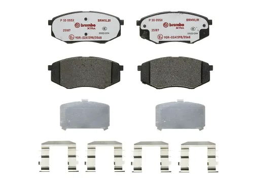 Bremsbelagsatz, Scheibenbremse Vorderachse BREMBO P 30 055X Bild Bremsbelagsatz, Scheibenbremse Vorderachse BREMBO P 30 055X