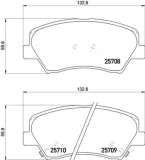 Bremsbelagsatz, Scheibenbremse BREMBO P 30 073X