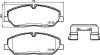 Bremsbelagsatz, Scheibenbremse Vorderachse BREMBO P 30 084