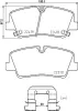 Bremsbelagsatz, Scheibenbremse Hinterachse BREMBO P 30 089 Bild Bremsbelagsatz, Scheibenbremse Hinterachse BREMBO P 30 089