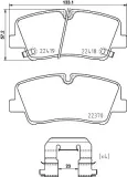 Bremsbelagsatz, Scheibenbremse Hinterachse BREMBO P 30 089