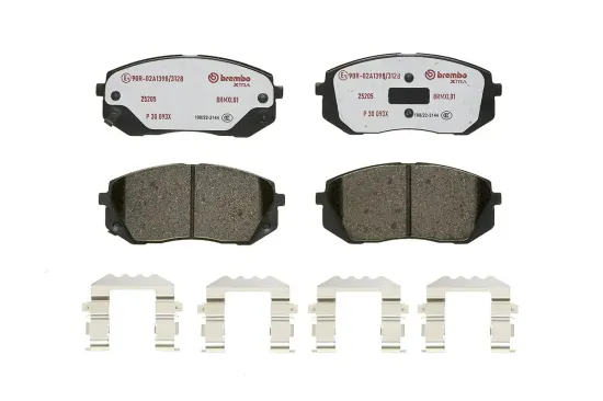 Bremsbelagsatz, Scheibenbremse BREMBO P 30 093X Bild Bremsbelagsatz, Scheibenbremse BREMBO P 30 093X