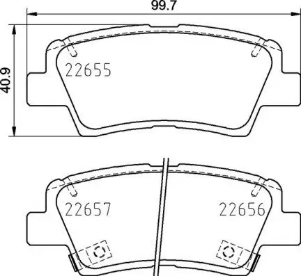 Bremsbelagsatz, Scheibenbremse BREMBO P 30 103