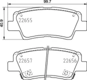 Bremsbelagsatz, Scheibenbremse BREMBO P 30 103