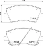 Bremsbelagsatz, Scheibenbremse BREMBO P 30 107