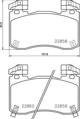 Bremsbelagsatz, Scheibenbremse BREMBO P 30 113 Bild Bremsbelagsatz, Scheibenbremse BREMBO P 30 113