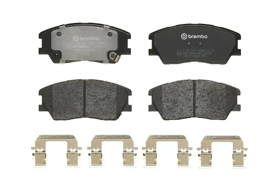 Bremsbelagsatz, Scheibenbremse Vorderachse BREMBO P 30 121 Bild Bremsbelagsatz, Scheibenbremse Vorderachse BREMBO P 30 121