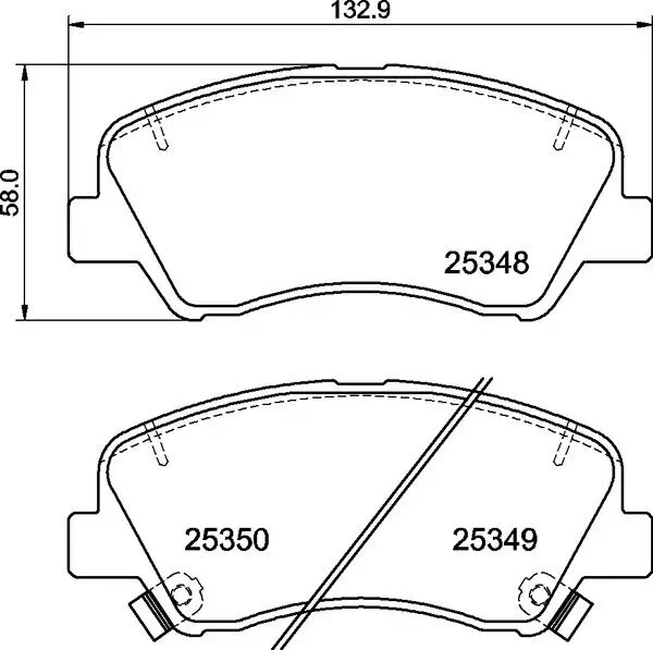 Bremsbelagsatz, Scheibenbremse BREMBO P 30 122