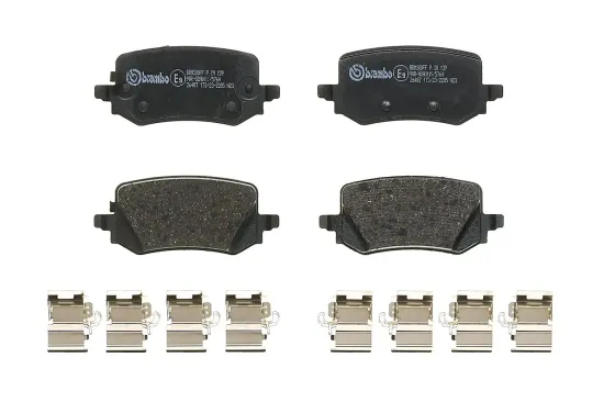 Bremsbelagsatz, Scheibenbremse Hinterachse BREMBO P 30 139 Bild Bremsbelagsatz, Scheibenbremse Hinterachse BREMBO P 30 139