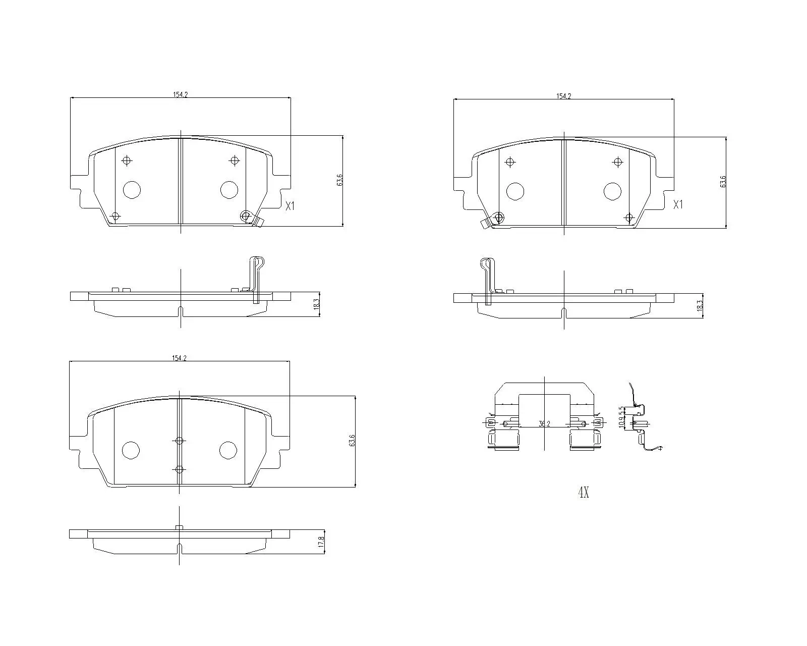 Bremsbelagsatz, Scheibenbremse BREMBO P 30 151