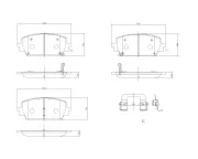 Bremsbelagsatz, Scheibenbremse BREMBO P 30 151