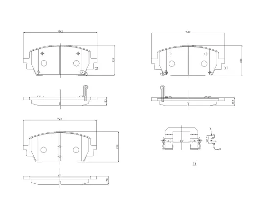 Bremsbelagsatz, Scheibenbremse BREMBO P 30 151 Bild Bremsbelagsatz, Scheibenbremse BREMBO P 30 151