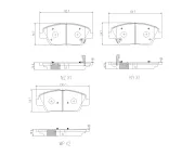 Bremsbelagsatz, Scheibenbremse Vorderachse BREMBO P 30 172