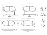 Bremsbelagsatz, Scheibenbremse BREMBO P 34 014