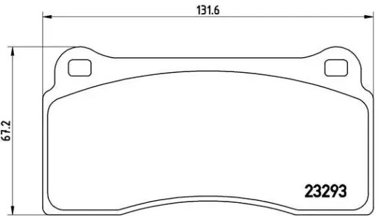 Bremsbelagsatz, Scheibenbremse BREMBO P 36 018 Bild Bremsbelagsatz, Scheibenbremse BREMBO P 36 018