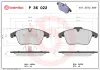Bremsbelagsatz, Scheibenbremse Vorderachse BREMBO P 36 022 Bild Bremsbelagsatz, Scheibenbremse Vorderachse BREMBO P 36 022