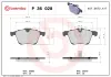 Bremsbelagsatz, Scheibenbremse Vorderachse BREMBO P 36 028 Bild Bremsbelagsatz, Scheibenbremse Vorderachse BREMBO P 36 028