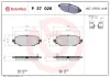 Bremsbelagsatz, Scheibenbremse Hinterachse BREMBO P 37 026