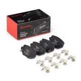 Bremsbelagsatz, Scheibenbremse Hinterachse BREMBO P 37 032