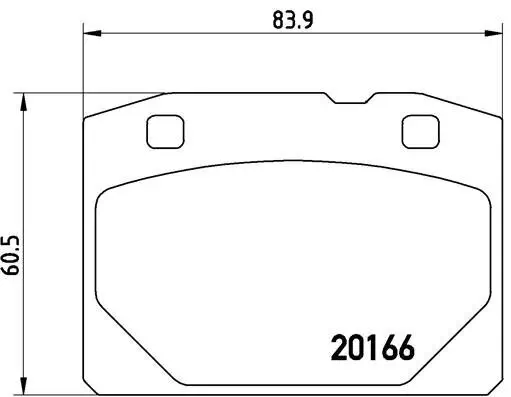 Bremsbelagsatz, Scheibenbremse Vorderachse BREMBO P 41 001