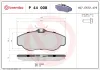 Bremsbelagsatz, Scheibenbremse Vorderachse BREMBO P 44 008 Bild Bremsbelagsatz, Scheibenbremse Vorderachse BREMBO P 44 008