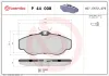 Bremsbelagsatz, Scheibenbremse Vorderachse BREMBO P 44 008 Bild Bremsbelagsatz, Scheibenbremse Vorderachse BREMBO P 44 008