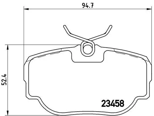 Bremsbelagsatz, Scheibenbremse BREMBO P 44 009