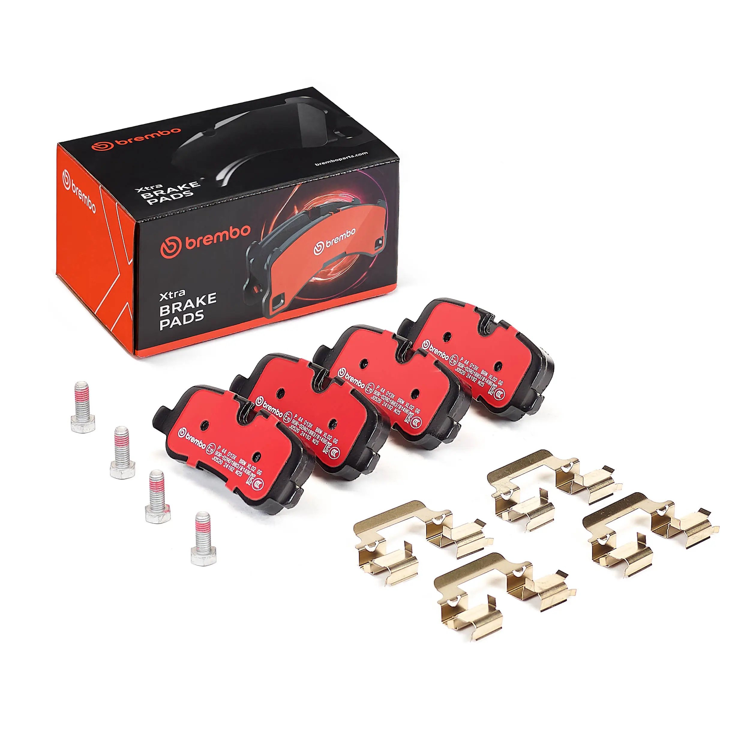 Bremsbelagsatz, Scheibenbremse Hinterachse BREMBO P 44 013X