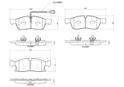 Bremsbelagsatz, Scheibenbremse BREMBO P 48 001