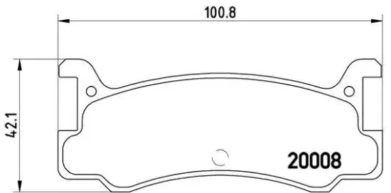 Bremsbelagsatz, Scheibenbremse Hinterachse BREMBO P 49 005 Bild Bremsbelagsatz, Scheibenbremse Hinterachse BREMBO P 49 005
