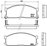 Bremsbelagsatz, Scheibenbremse BREMBO P 49 010