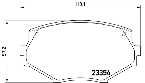 Bremsbelagsatz, Scheibenbremse Vorderachse BREMBO P 49 020