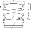 Bremsbelagsatz, Scheibenbremse BREMBO P 49 025 Bild Bremsbelagsatz, Scheibenbremse BREMBO P 49 025