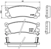 Bremsbelagsatz, Scheibenbremse BREMBO P 49 025