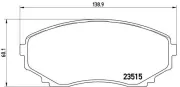 Bremsbelagsatz, Scheibenbremse BREMBO P 49 028