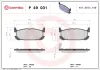 Bremsbelagsatz, Scheibenbremse Hinterachse BREMBO P 49 031 Bild Bremsbelagsatz, Scheibenbremse Hinterachse BREMBO P 49 031