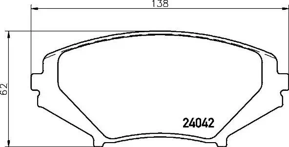 Bremsbelagsatz, Scheibenbremse BREMBO P 49 034