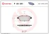 Bremsbelagsatz, Scheibenbremse Hinterachse BREMBO P 49 051 Bild Bremsbelagsatz, Scheibenbremse Hinterachse BREMBO P 49 051