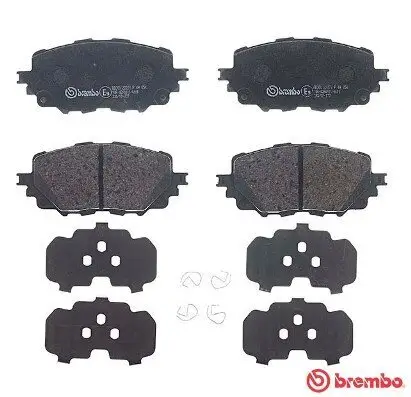 Bremsbelagsatz, Scheibenbremse Vorderachse BREMBO P 49 054 Bild Bremsbelagsatz, Scheibenbremse Vorderachse BREMBO P 49 054