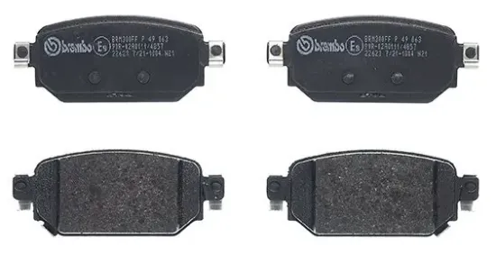 Bremsbelagsatz, Scheibenbremse Hinterachse BREMBO P 49 063 Bild Bremsbelagsatz, Scheibenbremse Hinterachse BREMBO P 49 063