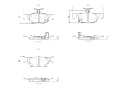 Bremsbelagsatz, Scheibenbremse BREMBO P 49 064