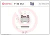 Bremsbelagsatz, Scheibenbremse Hinterachse BREMBO P 50 012 Bild Bremsbelagsatz, Scheibenbremse Hinterachse BREMBO P 50 012