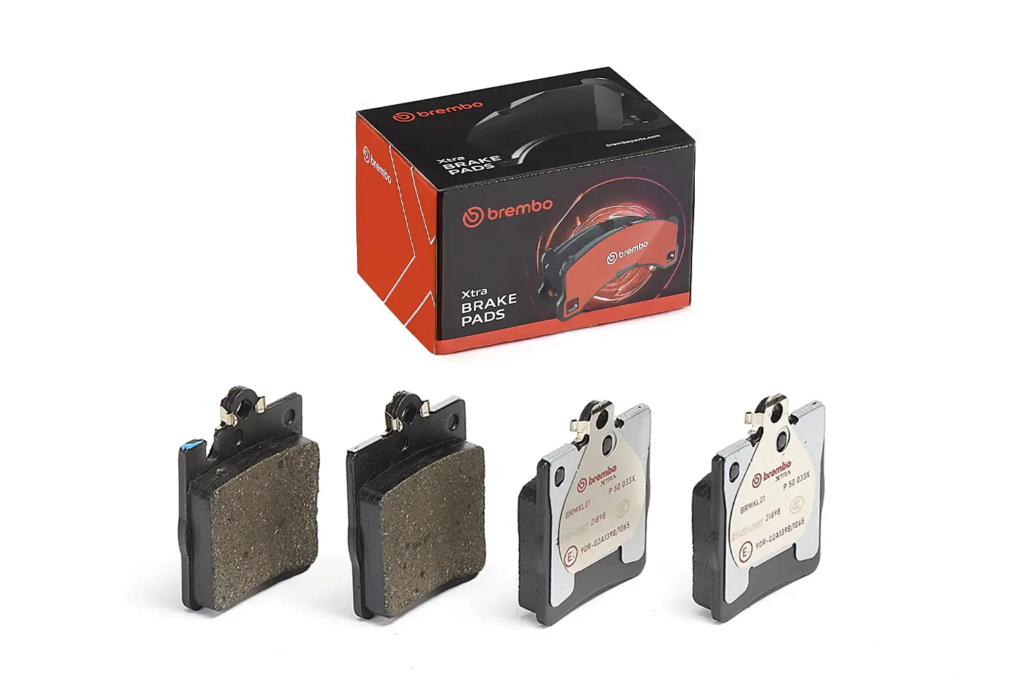 Bremsbelagsatz, Scheibenbremse Hinterachse BREMBO P 50 033X
