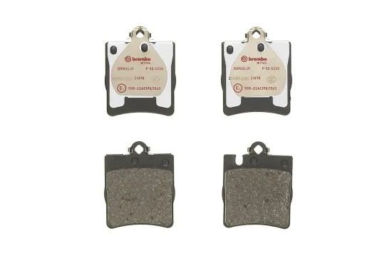 Bremsbelagsatz, Scheibenbremse Hinterachse BREMBO P 50 033X Bild Bremsbelagsatz, Scheibenbremse Hinterachse BREMBO P 50 033X