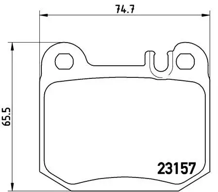 Bremsbelagsatz, Scheibenbremse BREMBO P 50 043